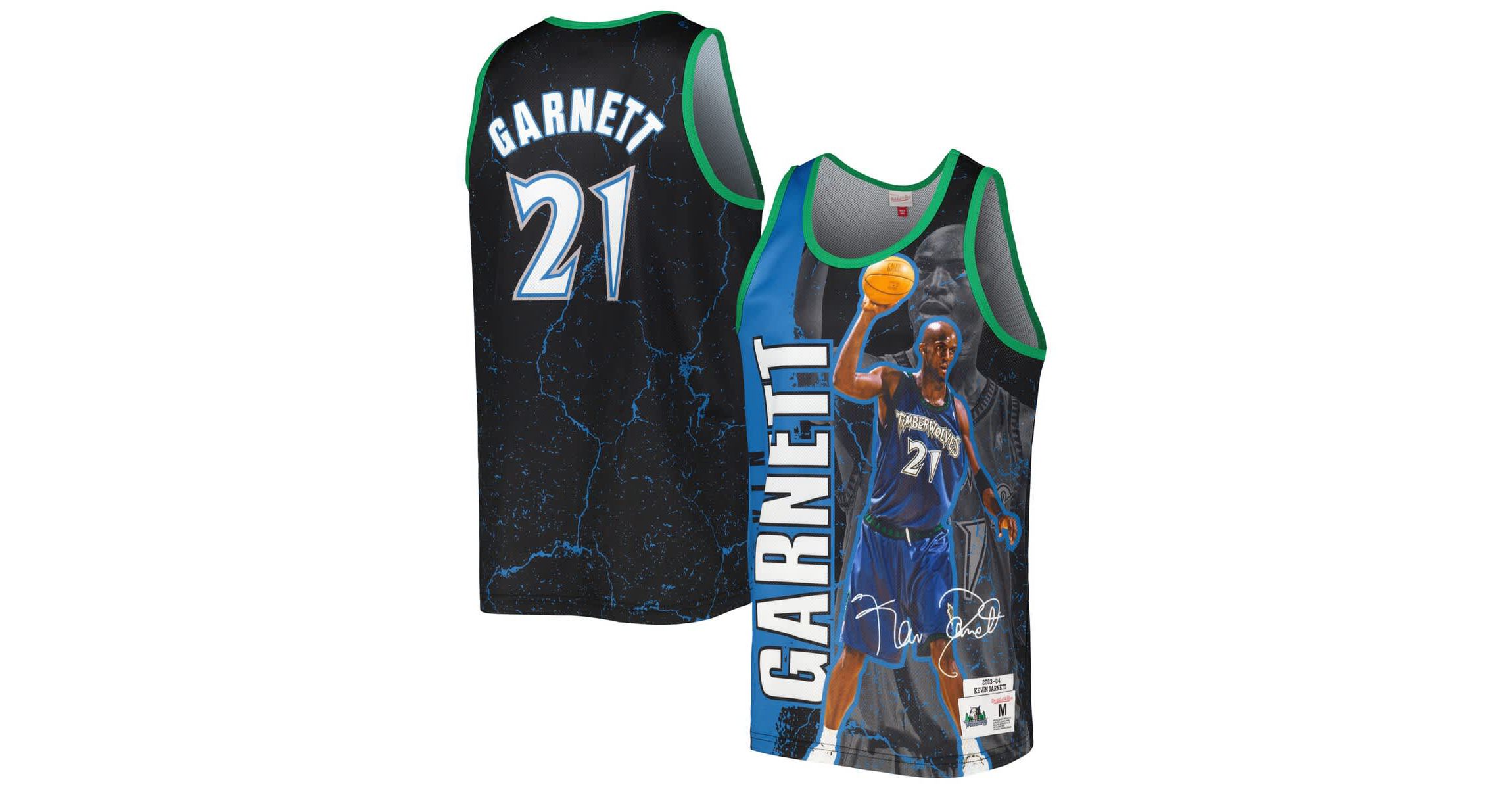 NBA Kevin Garnett Minnesota Timberwolves 2003-04 Hardwood Classics Player Burst Tank Top