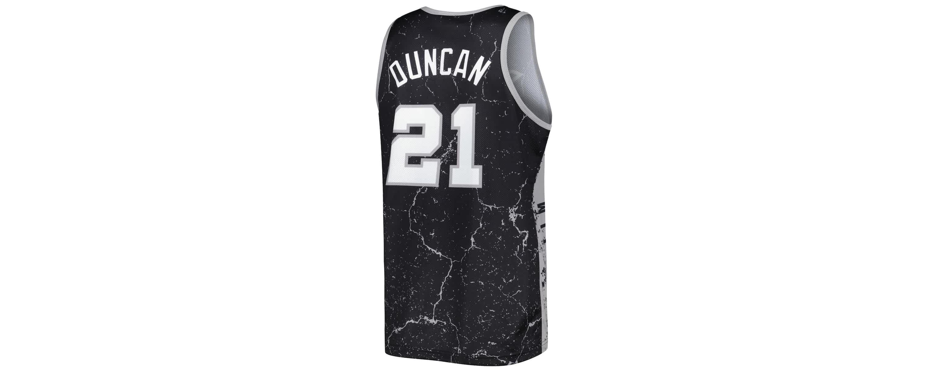 NBA Tim Duncan San Antonio Spurs 1998-99 Hardwood Classics Player Burst Tank Top