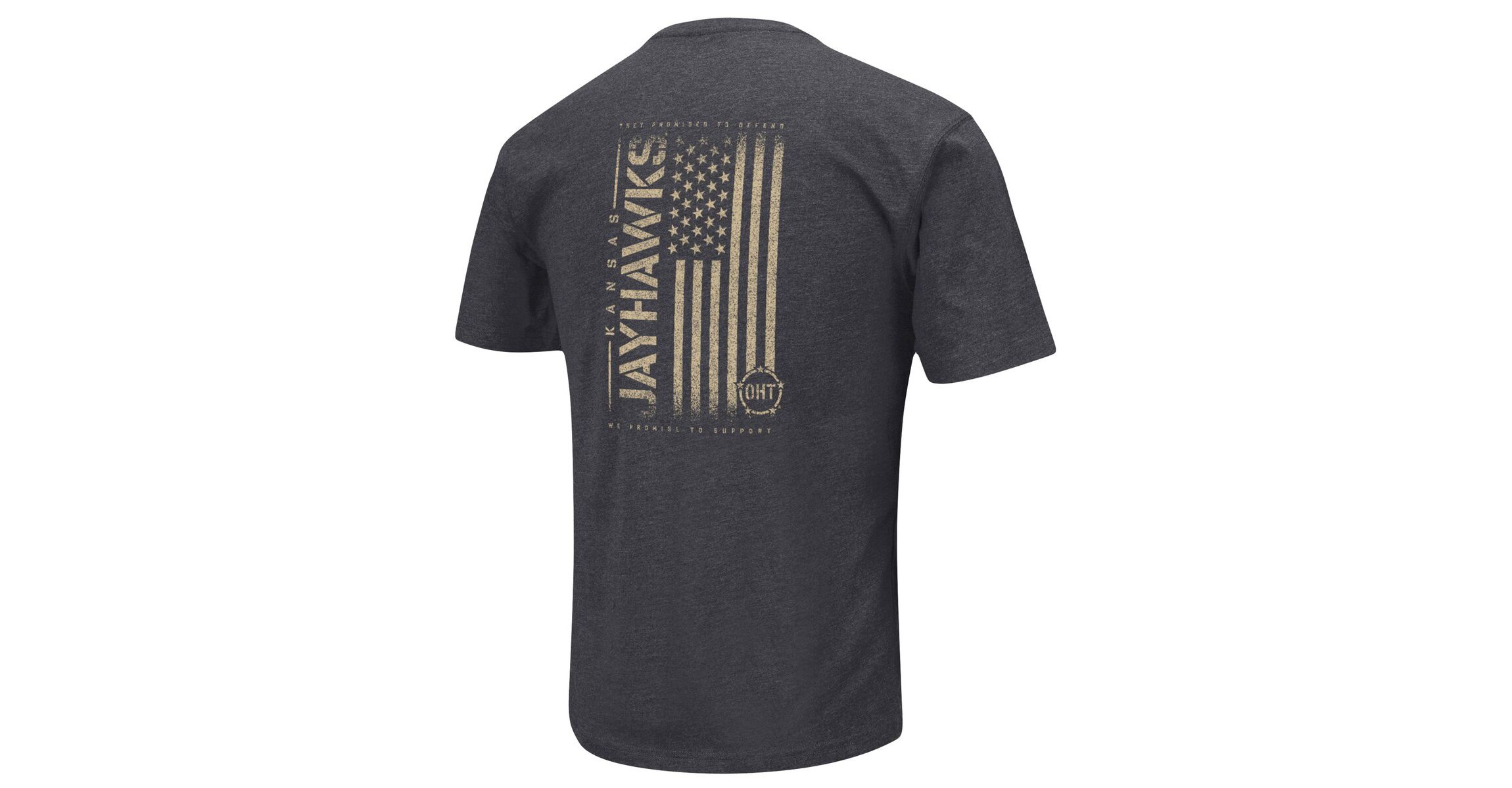 NCAA Kansas Jayhawks Big & Tall OHT Military Appreciation Playbook T-Shirt