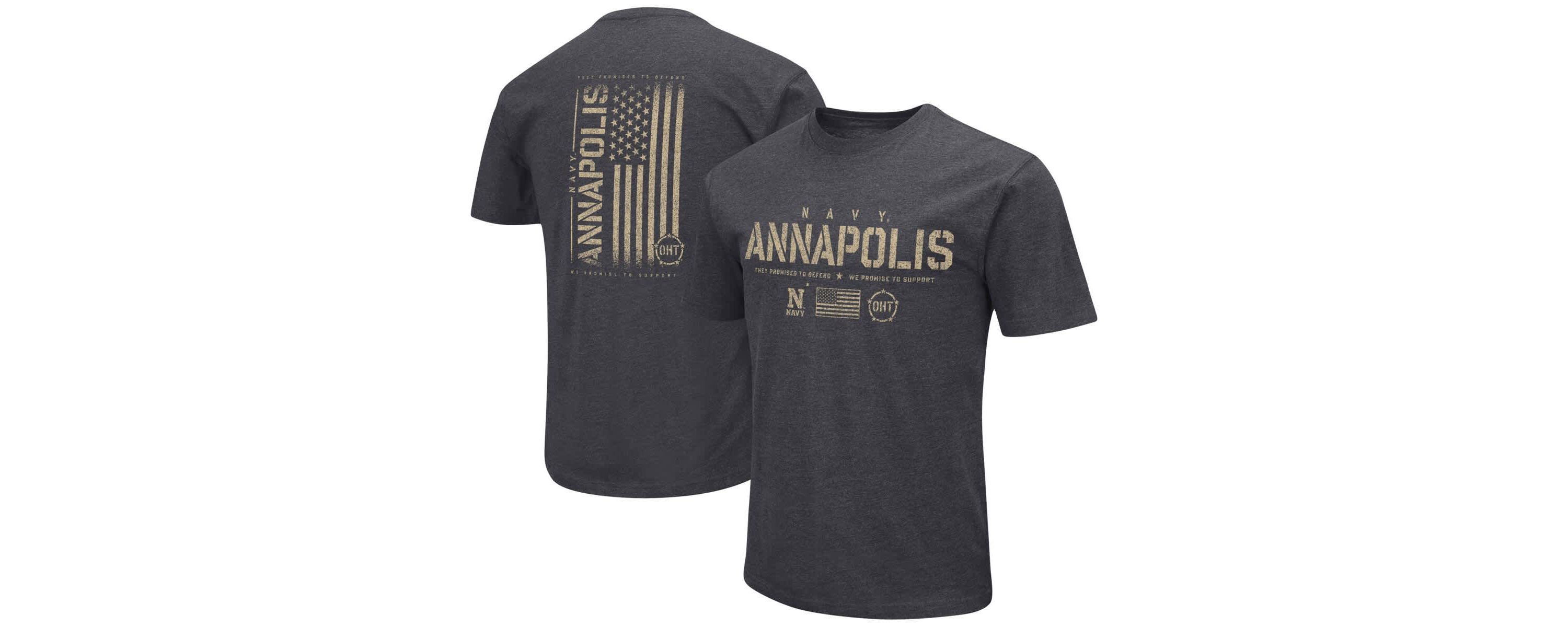 Navy Midshipmen NCAA Midshipmen Big & Tall OHT Military Appreciation Playbook T-Shirt