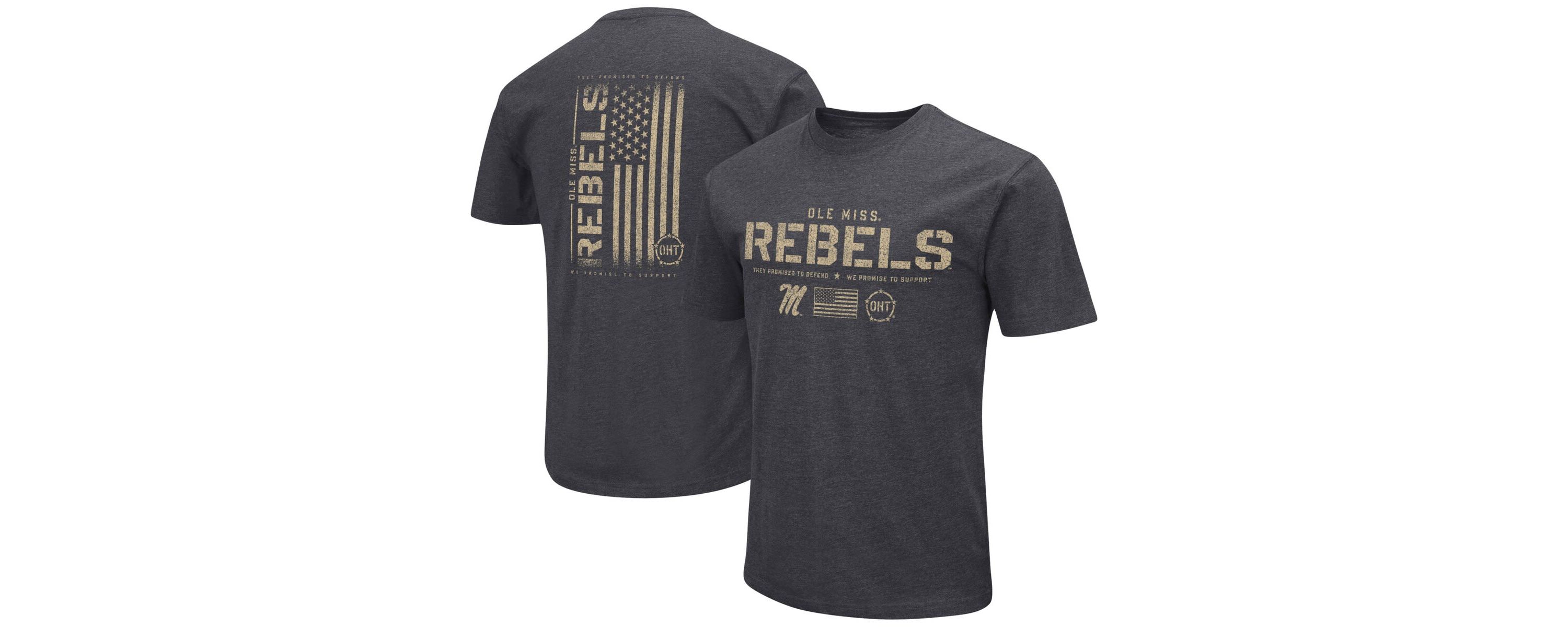 NCAA Ole Miss Rebels Big & Tall OHT Military Appreciation Playbook T-Shirt