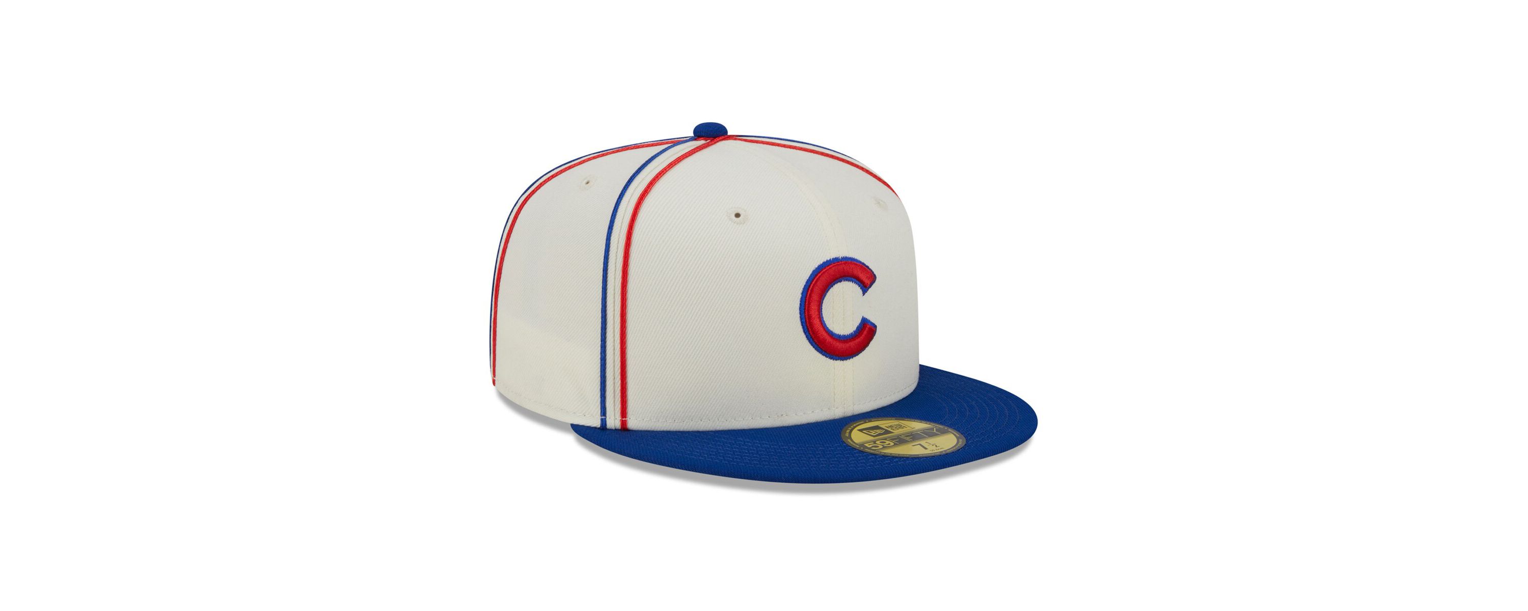 MLB Cream/Royal Chicago Cubs Chrome Sutash 59FIFTY Fitted Hat