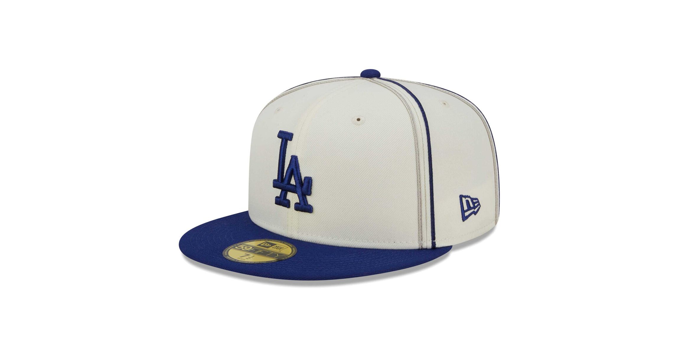MLB Cream/Royal Los Angeles Dodgers Chrome Sutash 59FIFTY Fitted Hat