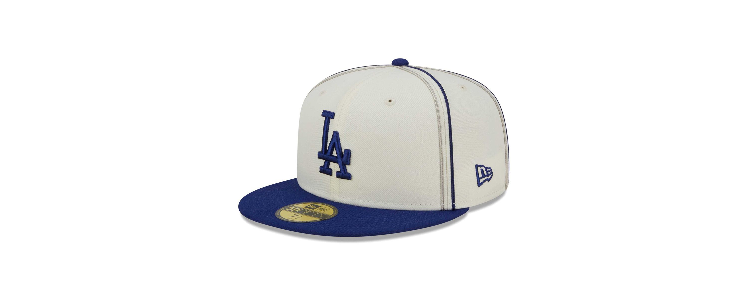 MLB Cream/Royal Los Angeles Dodgers Chrome Sutash 59FIFTY Fitted Hat