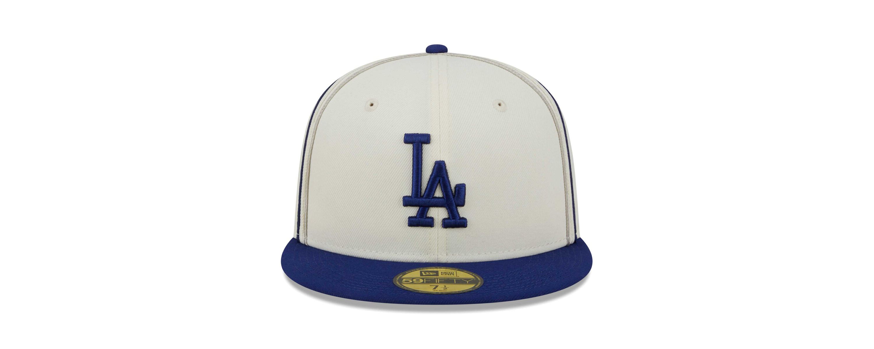 MLB Cream/Royal Los Angeles Dodgers Chrome Sutash 59FIFTY Fitted Hat