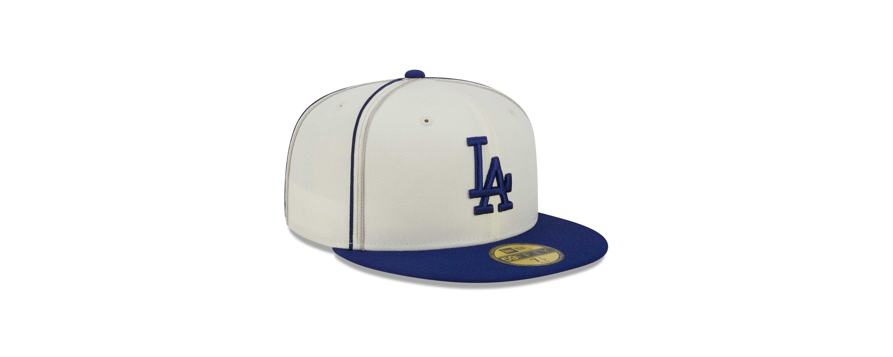 MLB Cream/Royal Los Angeles Dodgers Chrome Sutash 59FIFTY Fitted Hat
