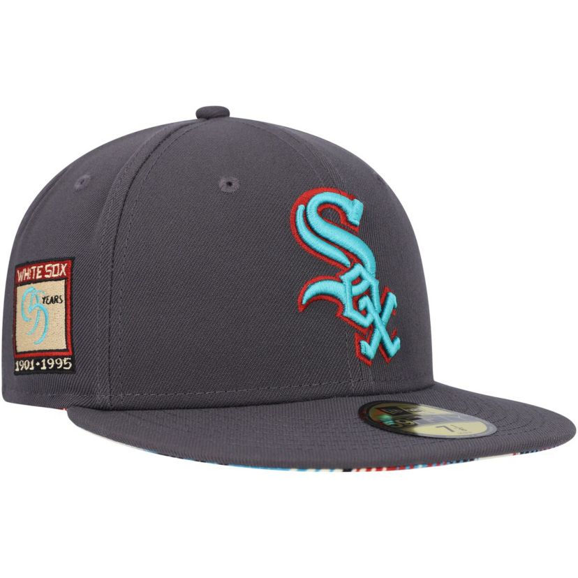 Chicago White Sox MLB Chicago Sox Print Undervisor 59FIFTY Fitted Hat