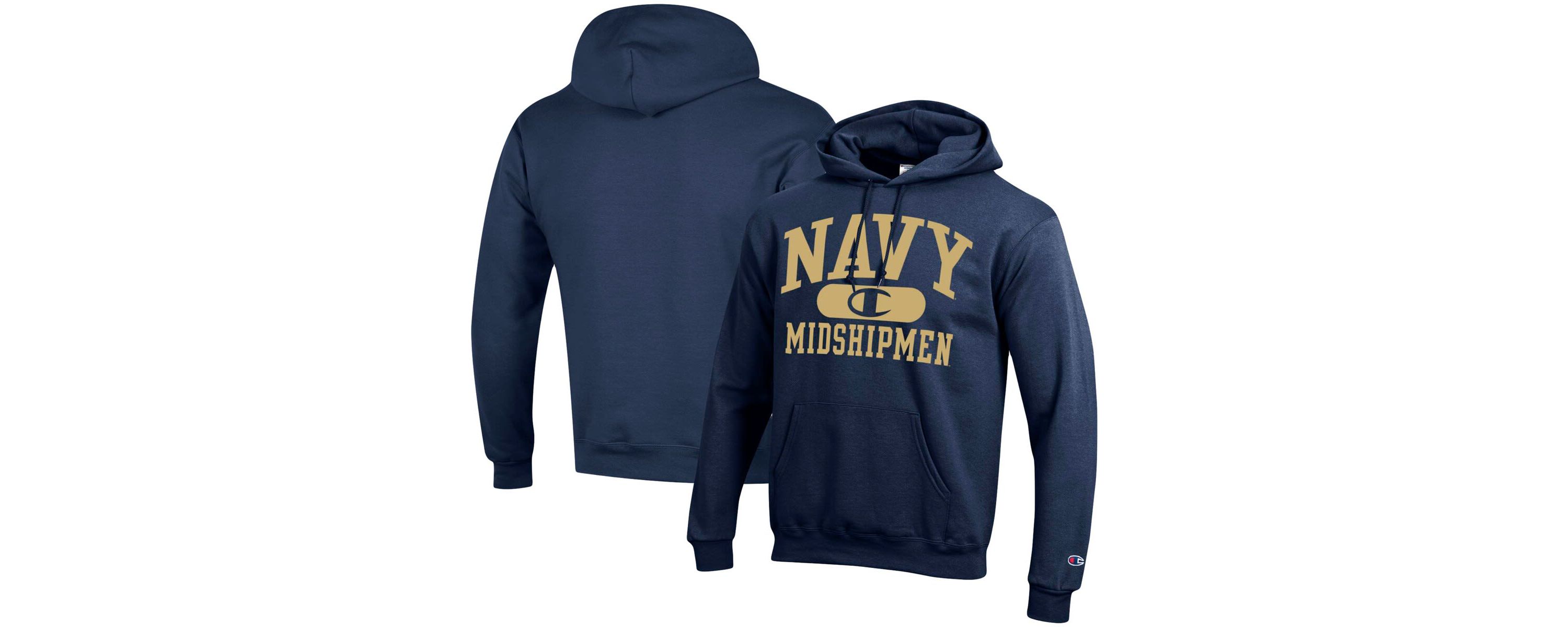 Navy Midshipmen NCAA Midshipmen Arch Pill Pullover Hoodie