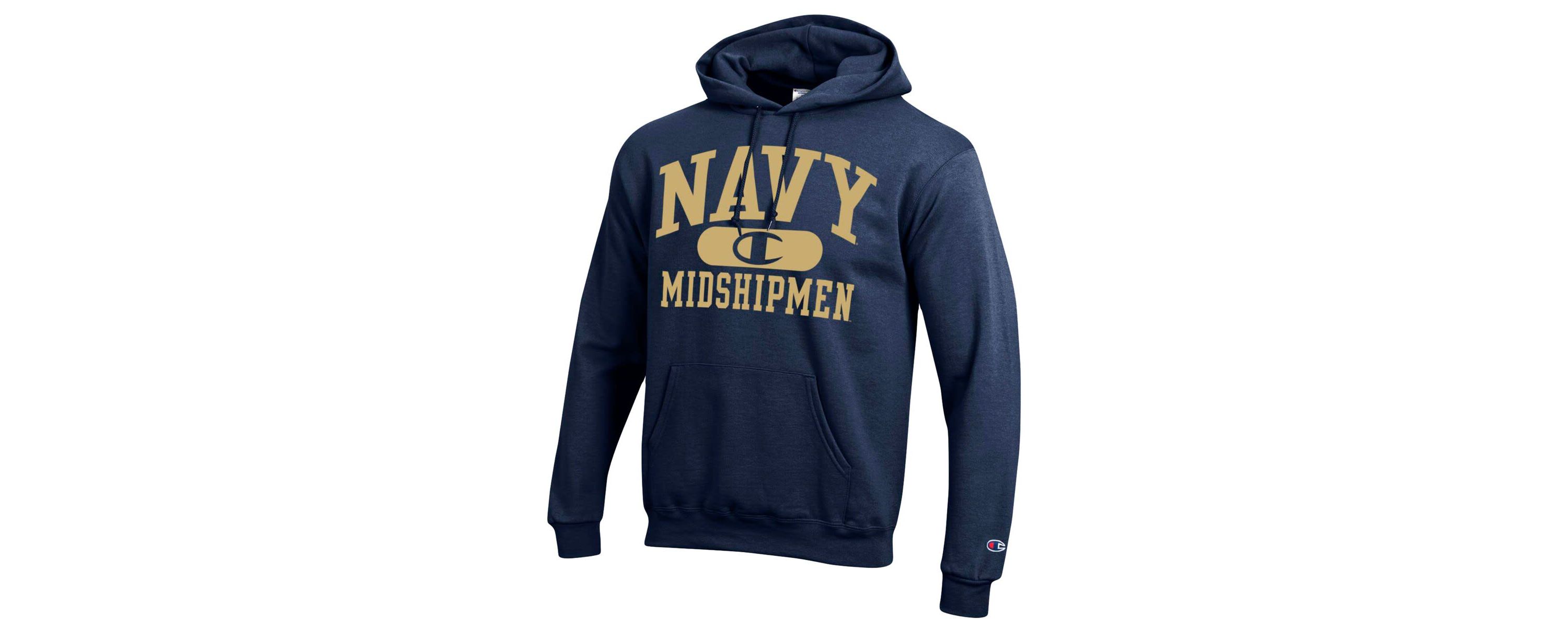 Navy Midshipmen NCAA Midshipmen Arch Pill Pullover Hoodie