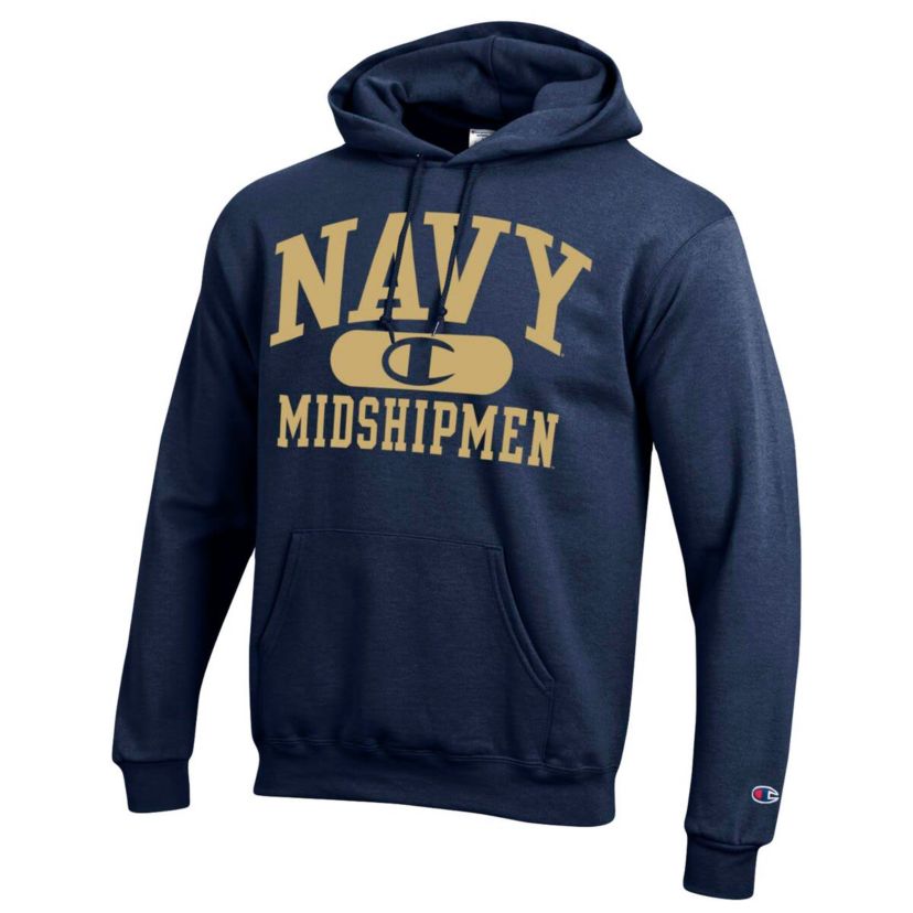 Navy Midshipmen NCAA Midshipmen Arch Pill Pullover Hoodie