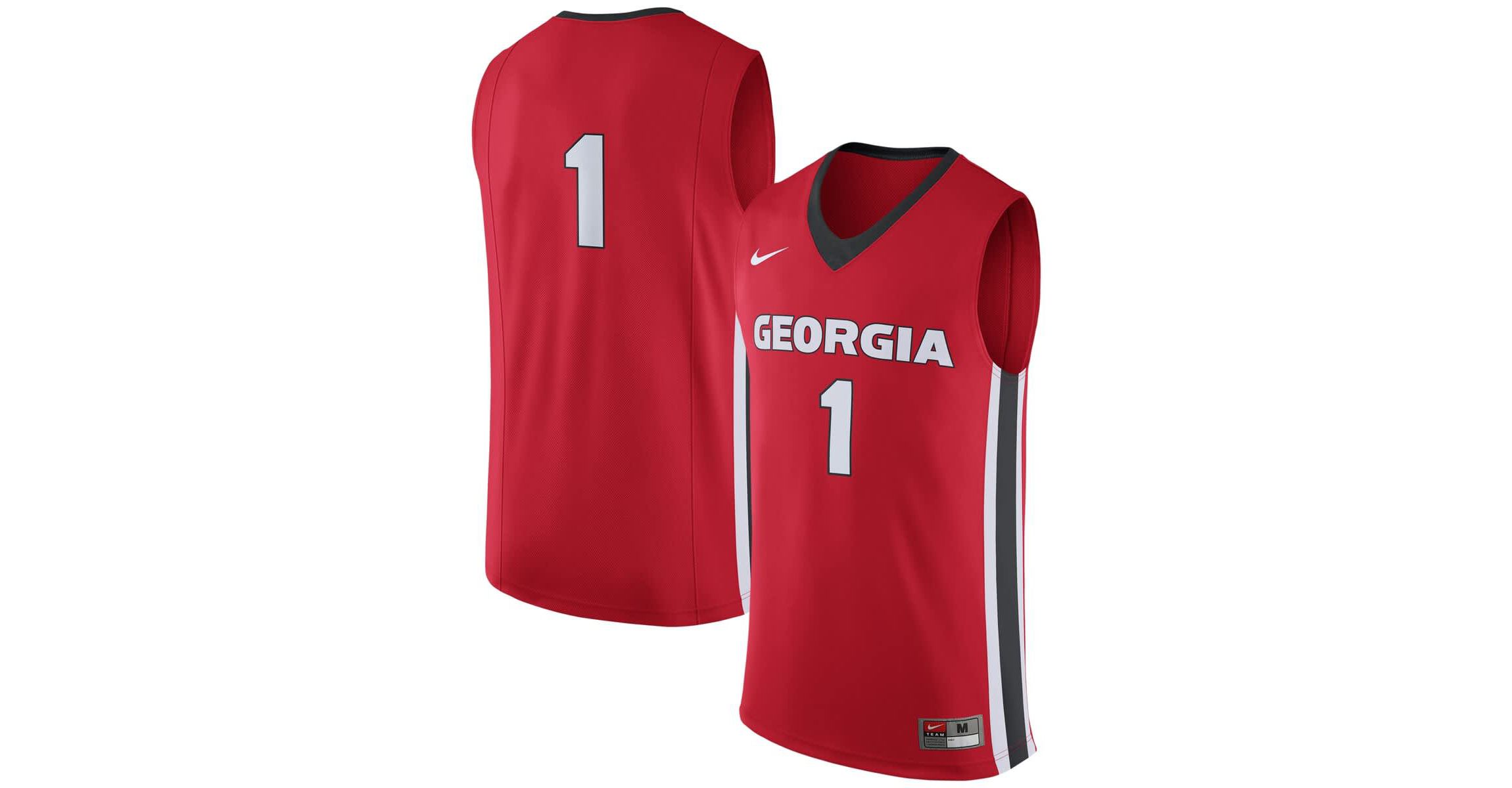 NCAA Nike #1 Georgia Bulldogs Replica Jersey