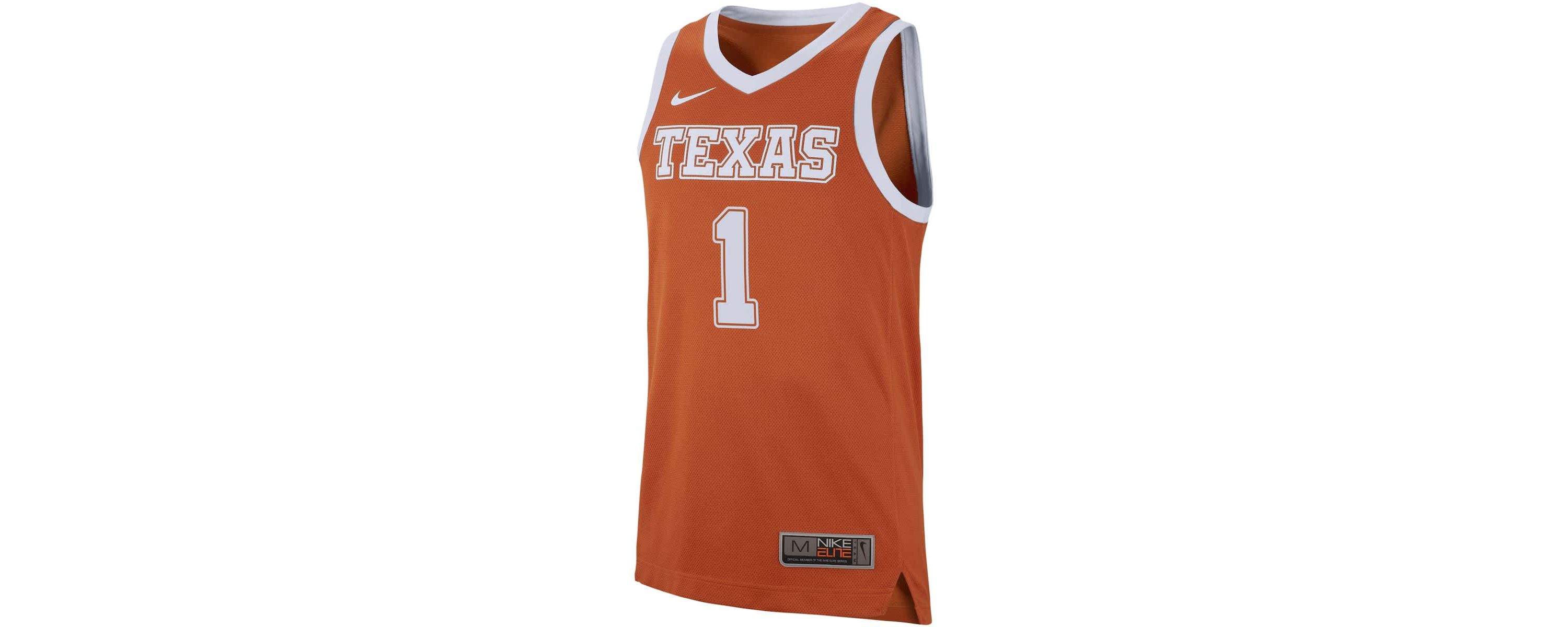 NCAA Nike #1 Burnt Texas Longhorns Replica Jersey