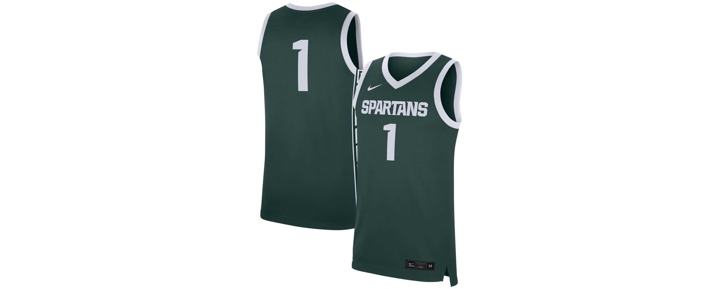 NCAA Nike #1 Michigan State Spartans Replica Jersey