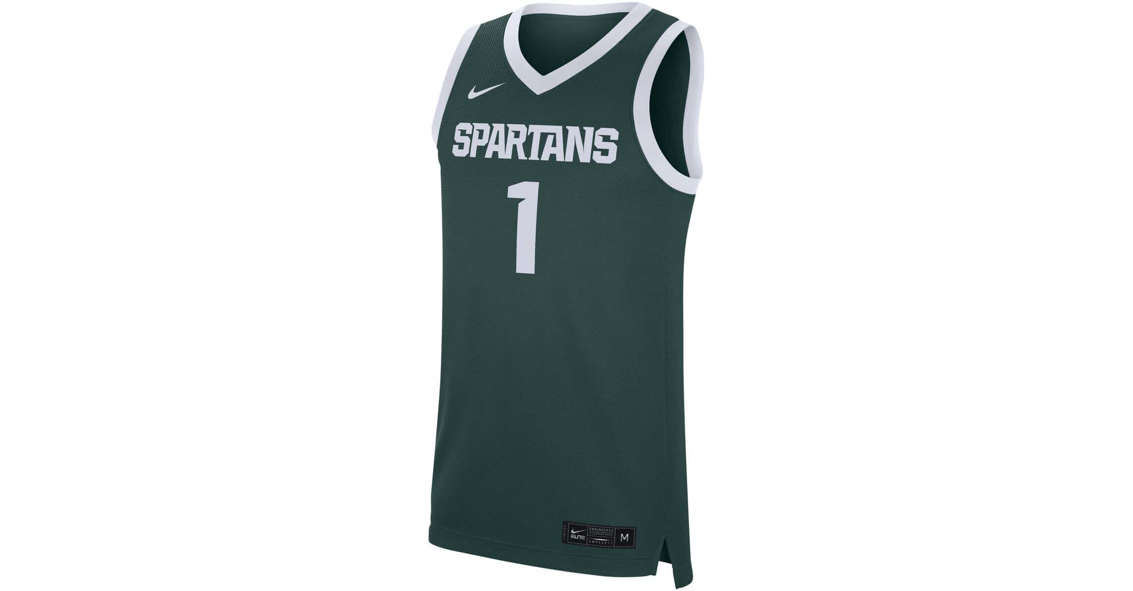 NCAA Nike #1 Michigan State Spartans Replica Jersey