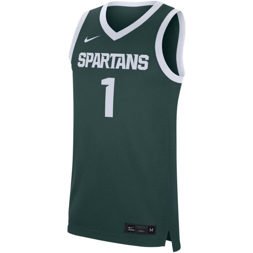 NCAA Nike #1 Michigan State Spartans Replica Jersey
