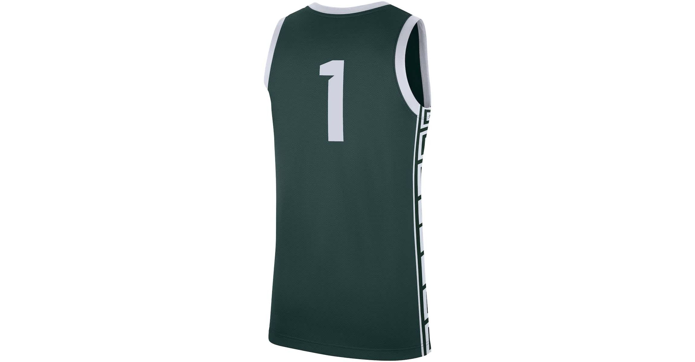 NCAA Nike #1 Michigan State Spartans Replica Jersey