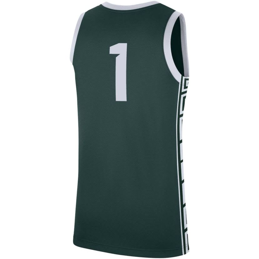 NCAA Nike #1 Michigan State Spartans Replica Jersey