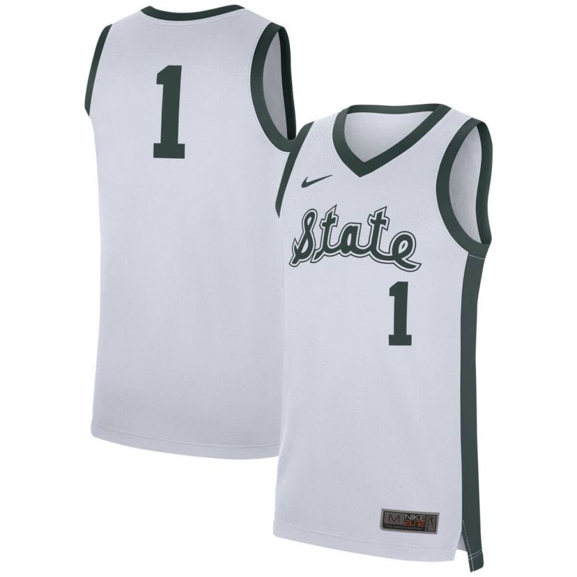 NCAA Nike #1 Michigan State Spartans Replica Jersey
