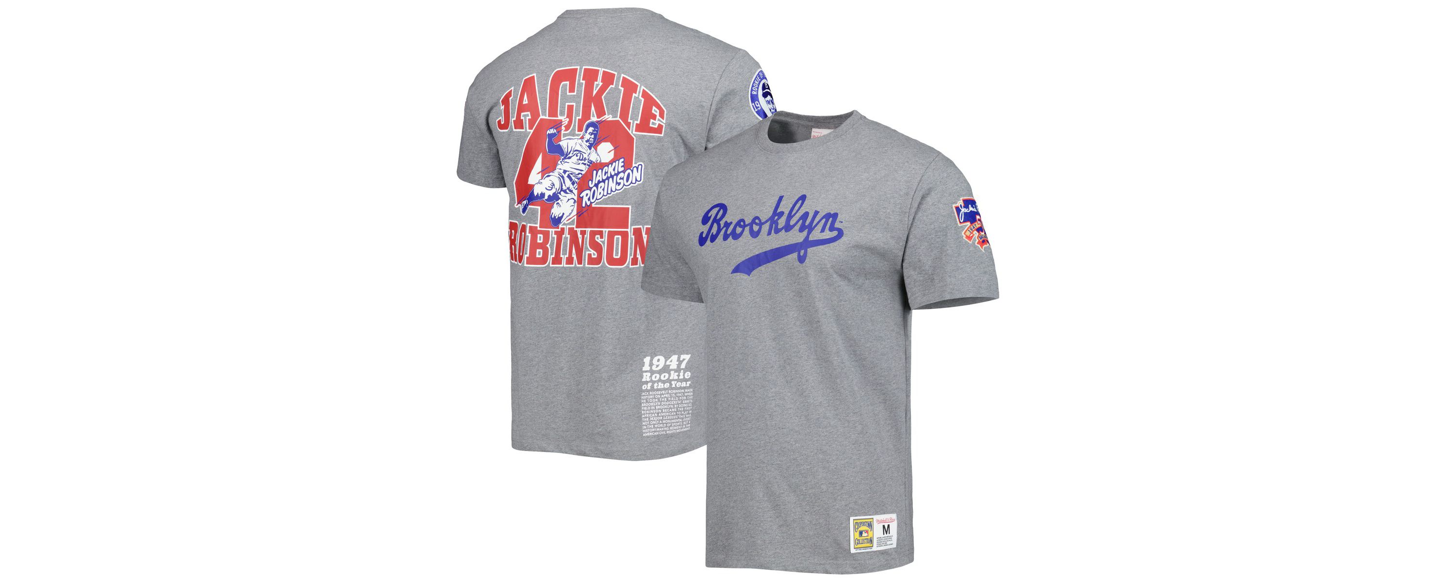 Cooperstown Teams Jackie Robinson Brooklyn Dodgers Cooperstown Collection Legends T-Shirt