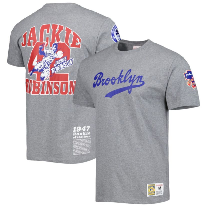 Cooperstown Teams Jackie Robinson Brooklyn Dodgers Cooperstown Collection Legends T-Shirt