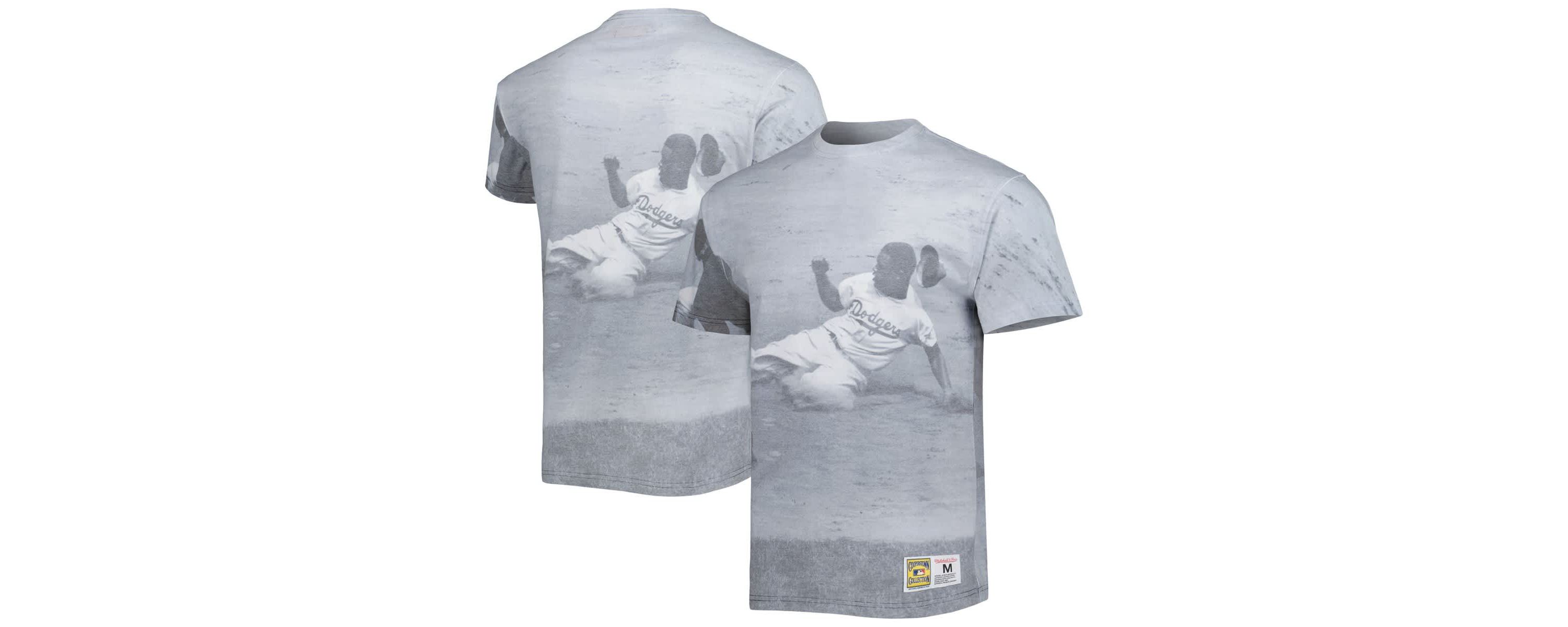 Cooperstown Teams Jackie Robinson Brooklyn Dodgers Cooperstown Collection Highlight Sublimated Player Graphic T-Shirt