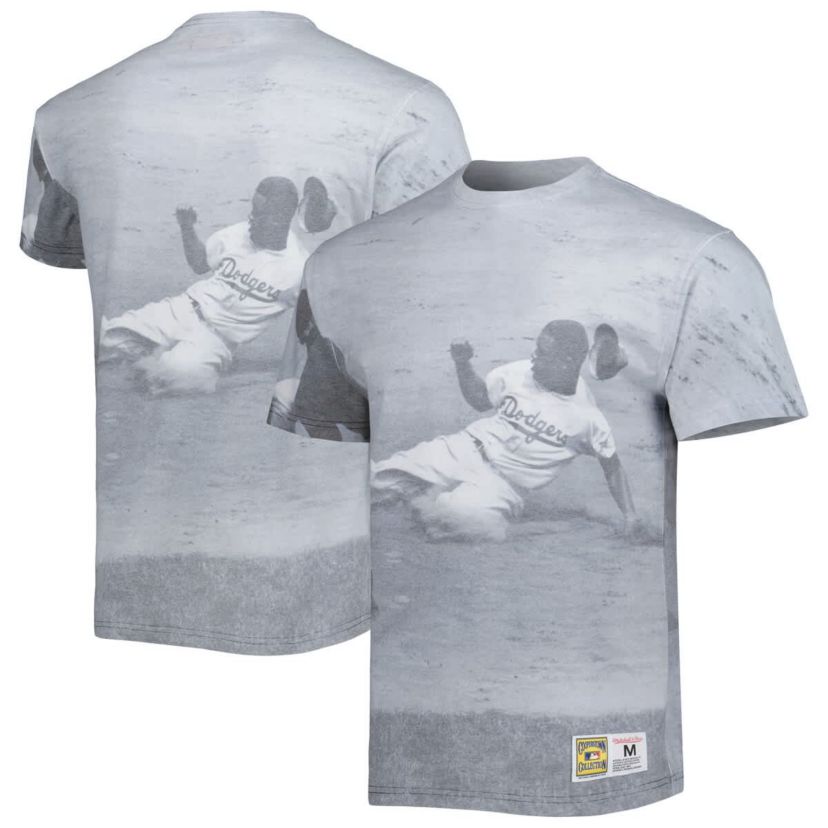 Cooperstown Teams Jackie Robinson Brooklyn Dodgers Cooperstown Collection Highlight Sublimated Player Graphic T-Shirt