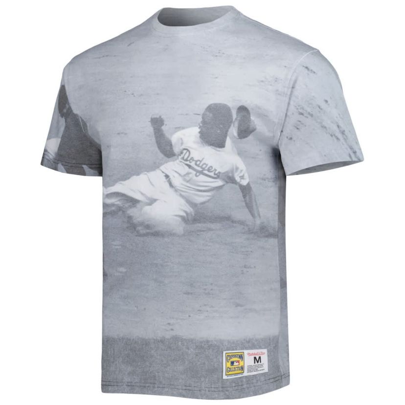 Cooperstown Teams Jackie Robinson Brooklyn Dodgers Cooperstown Collection Highlight Sublimated Player Graphic T-Shirt