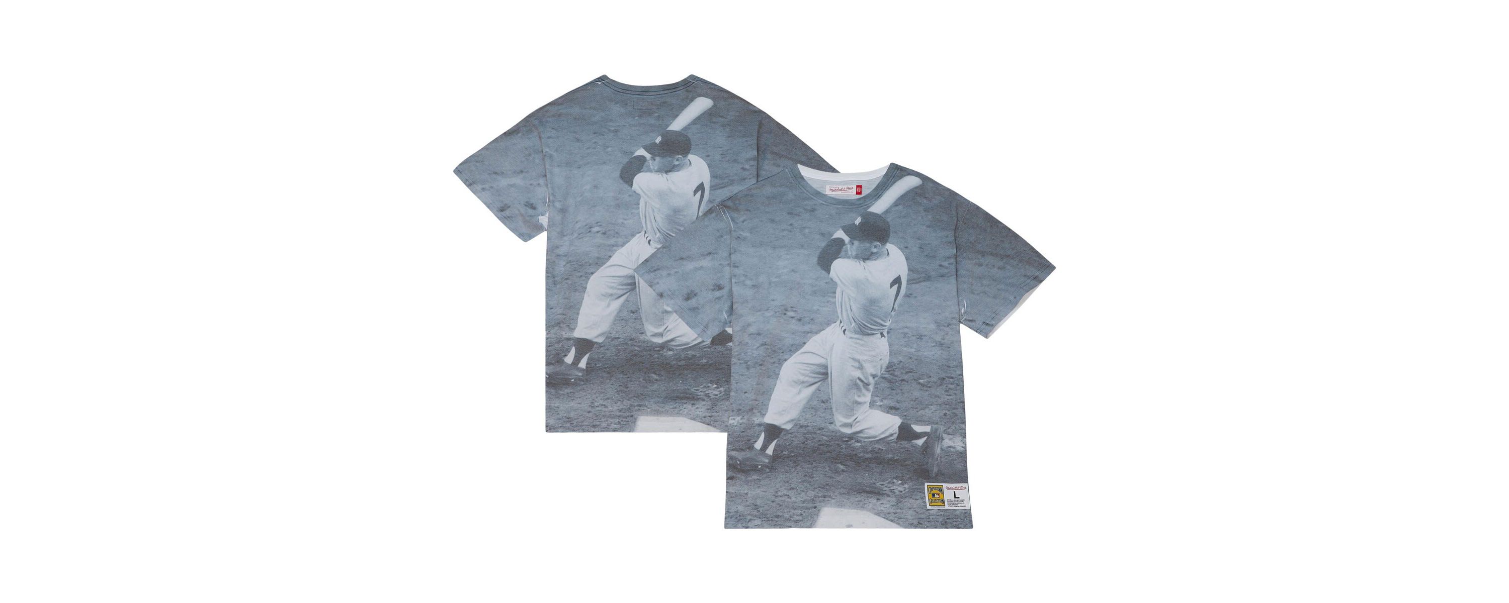 MLB Mickey Mantle New York Yankees Cooperstown Collection Highlight Sublimated Player Graphic T-Shirt