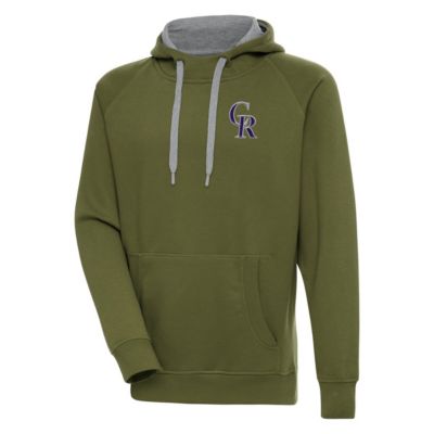 Antigua Men's MLB Colorado Rockies Victory Pullover Hoodie, 3XL