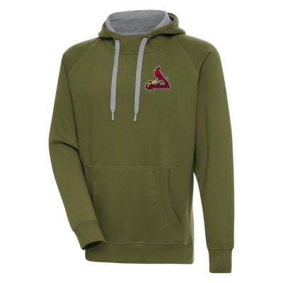 Antigua Men's MLB St. Louis Cardinals Victory Pullover Hoodie, 3XL