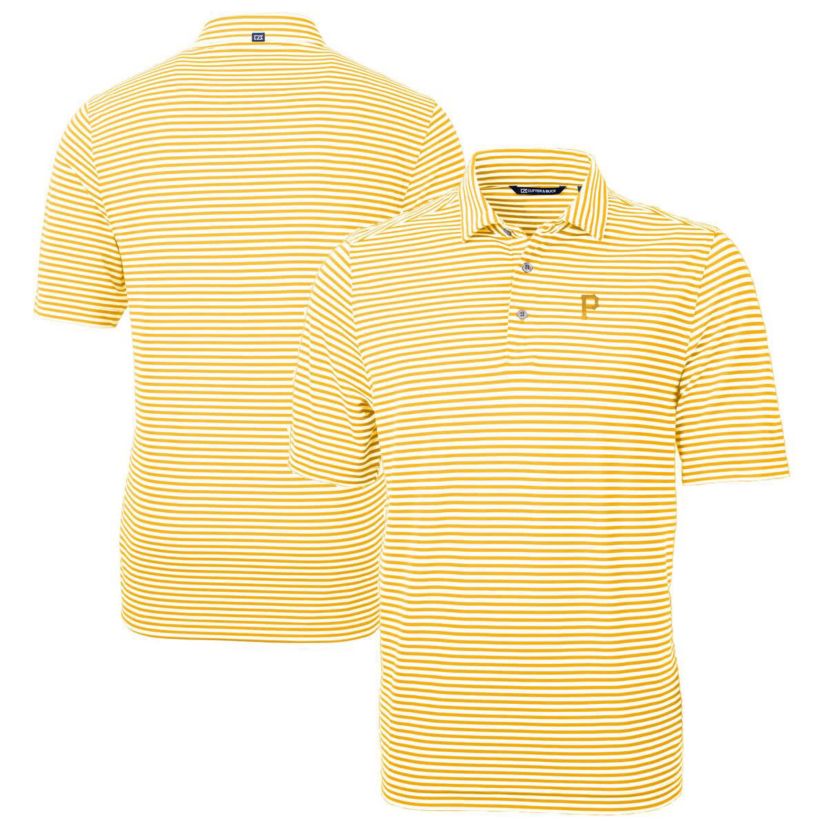MLB Pittsburgh Pirates Virtue Eco Pique Stripe Recycled Polo