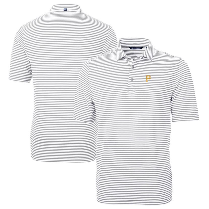 MLB Pittsburgh Pirates Virtue Eco Pique Stripe Recycled Polo