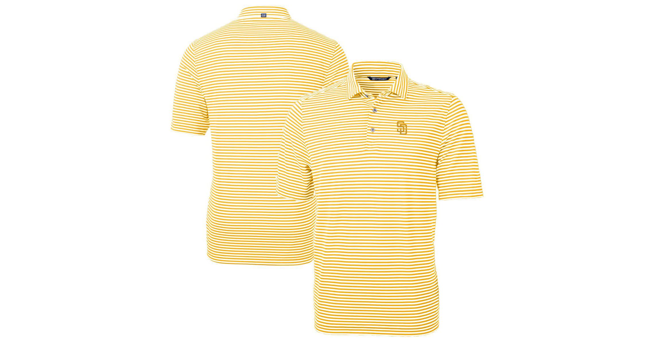MLB San Diego Padres Virtue Eco Pique Stripe Recycled Polo