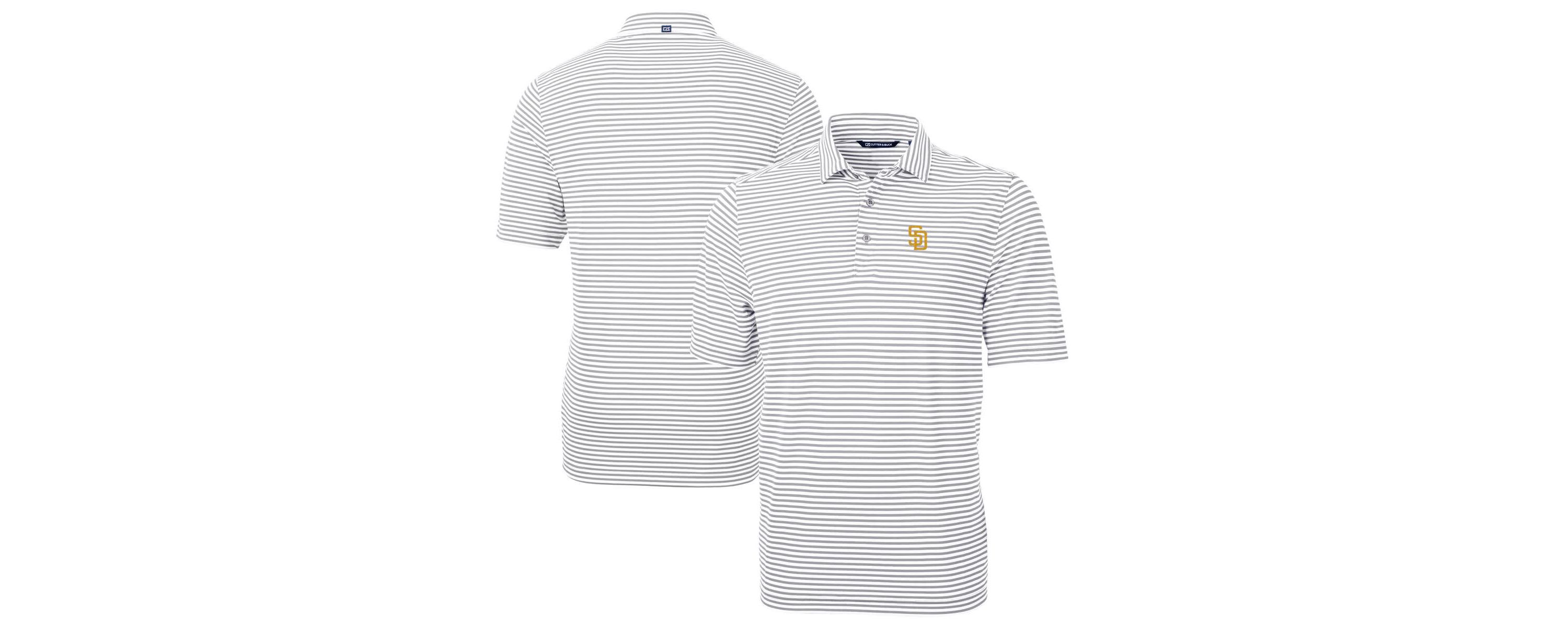 MLB San Diego Padres Virtue Eco Pique Stripe Recycled Polo