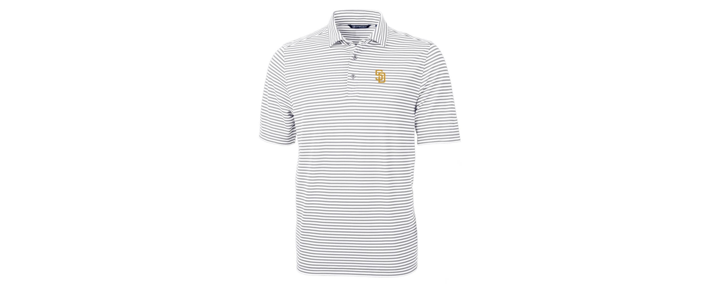 MLB San Diego Padres Virtue Eco Pique Stripe Recycled Polo