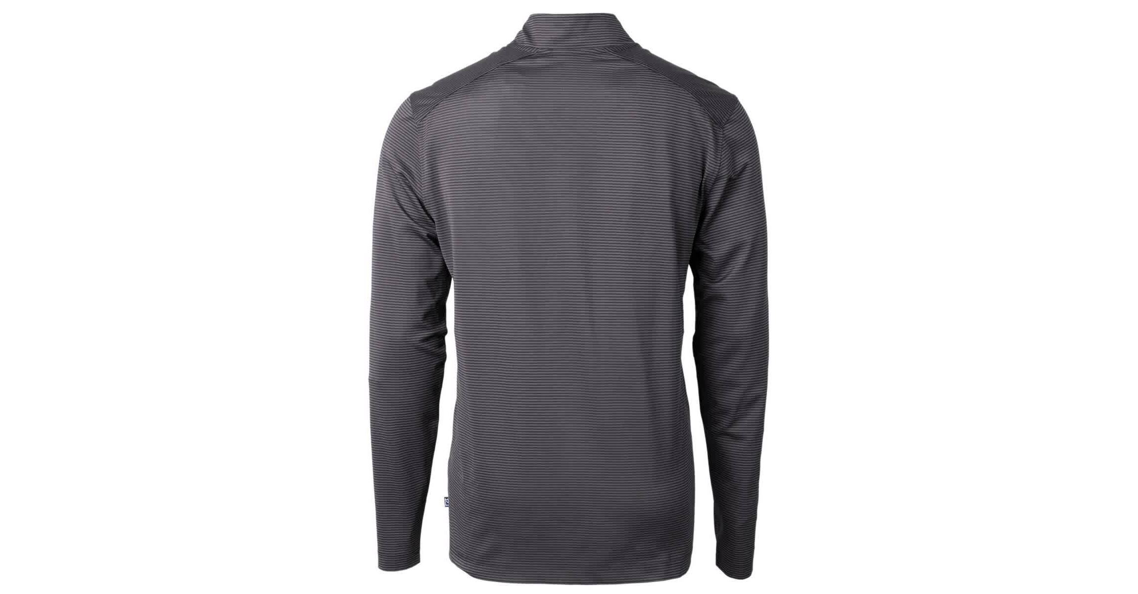 MLB Baltimore Orioles Virtue Eco Pique Micro Stripe Recycled Quarter-Zip Pullover Top
