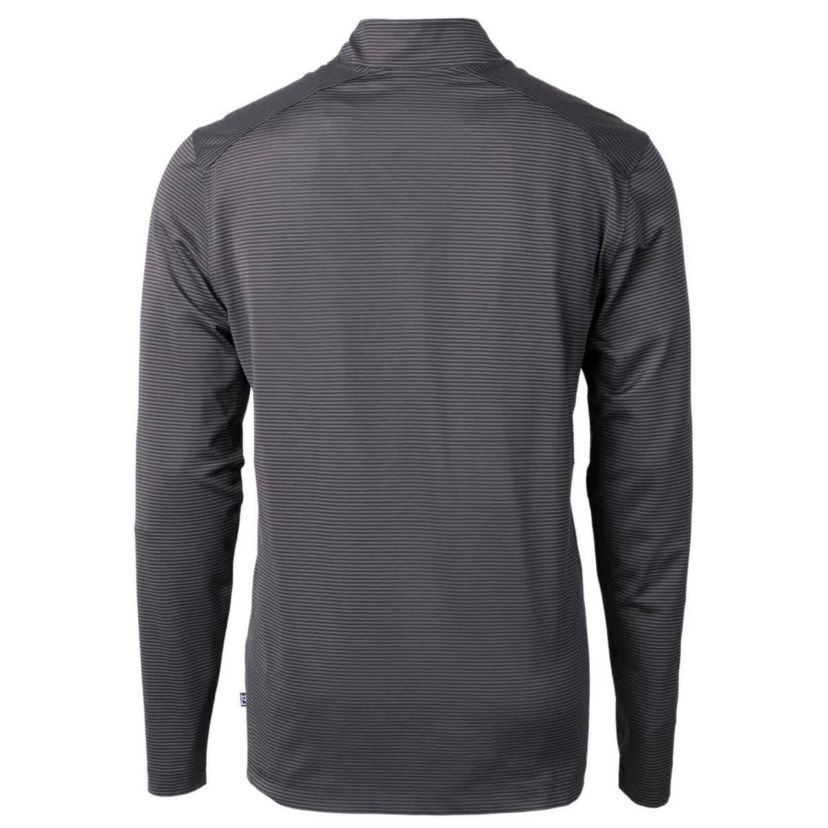 MLB Baltimore Orioles Virtue Eco Pique Micro Stripe Recycled Quarter-Zip Pullover Top