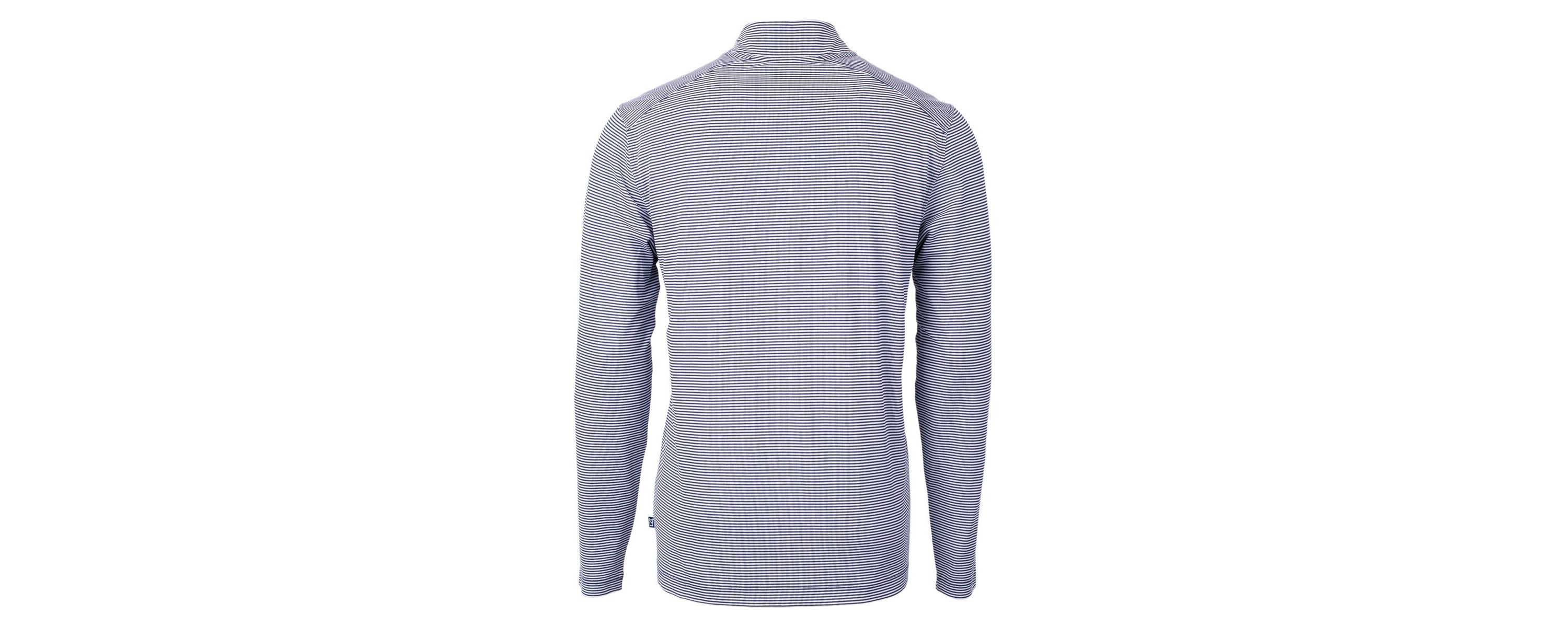MLB Chicago Cubs Virtue Eco Pique Micro Stripe Recycled Quarter-Zip Pullover Top
