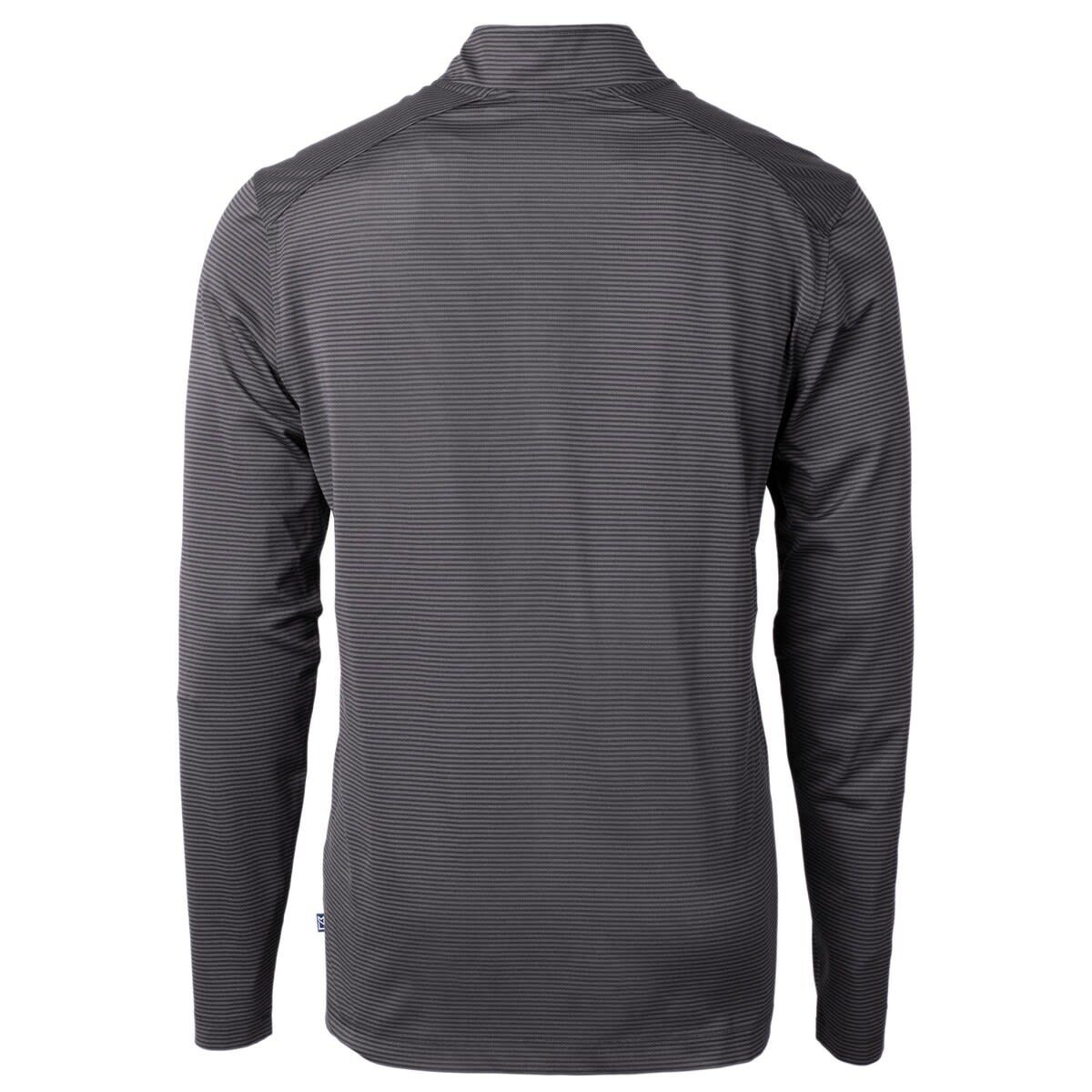 MLB Cincinnati Reds Virtue Eco Pique Micro Stripe Recycled Quarter-Zip Pullover Top