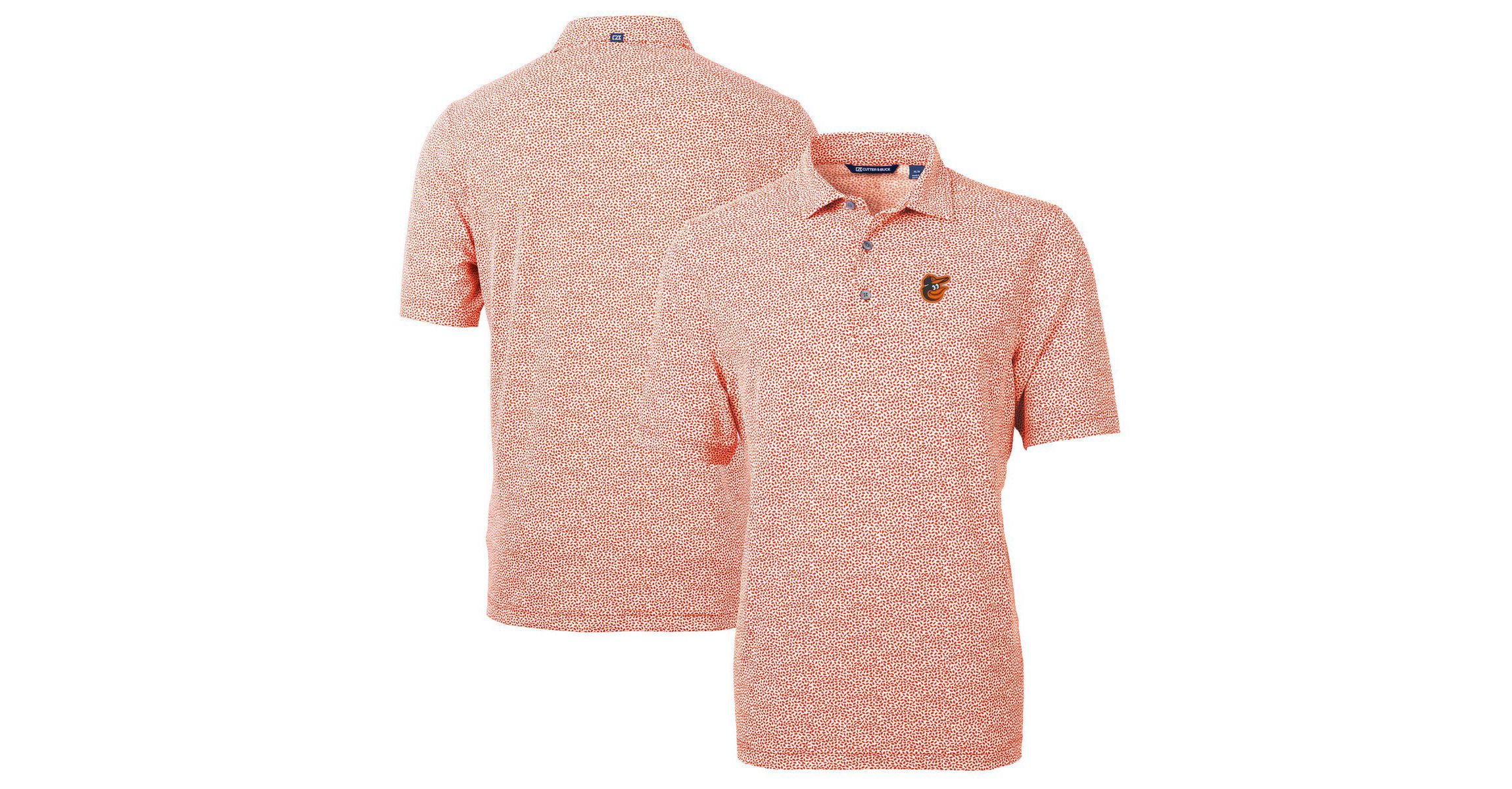 MLB Baltimore Orioles Virtue Eco Pique Botanical Print Recycled Polo
