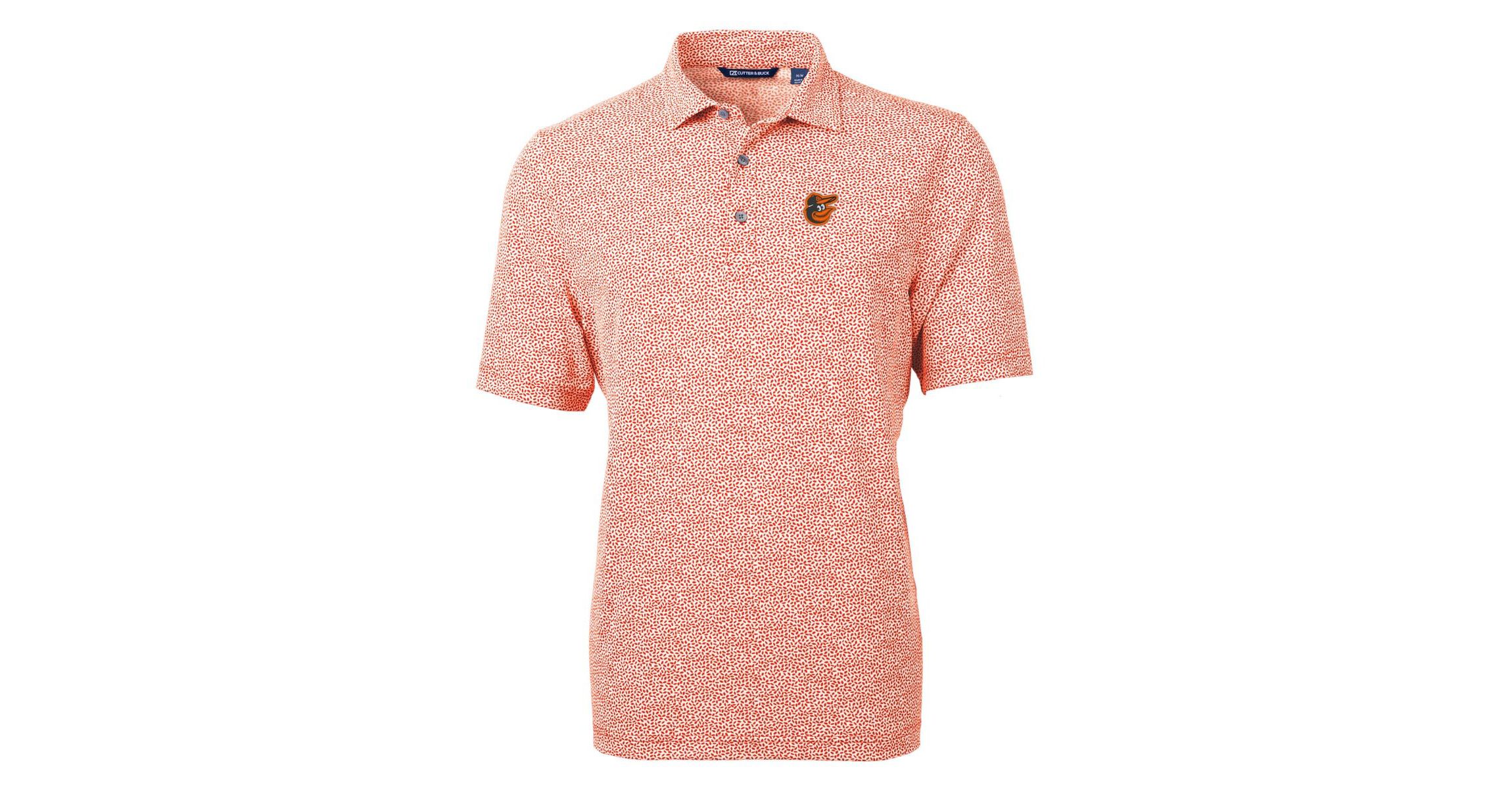 MLB Baltimore Orioles Virtue Eco Pique Botanical Print Recycled Polo
