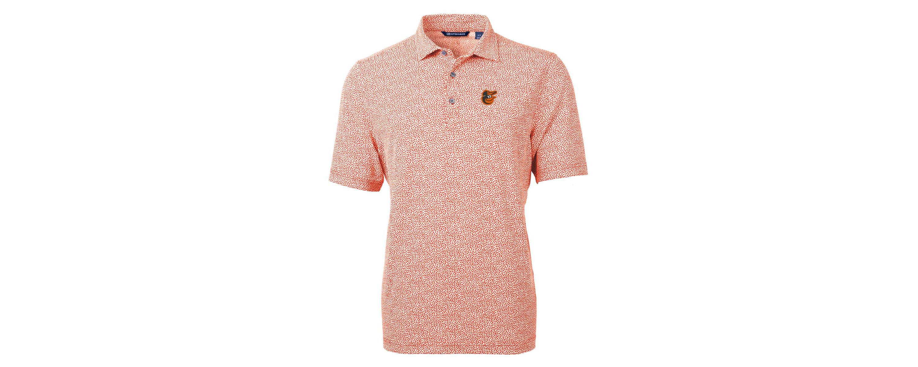 MLB Baltimore Orioles Virtue Eco Pique Botanical Print Recycled Polo