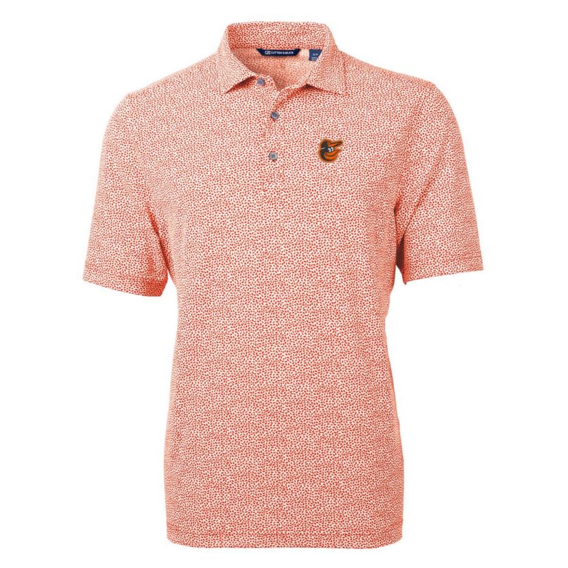 MLB Baltimore Orioles Virtue Eco Pique Botanical Print Recycled Polo