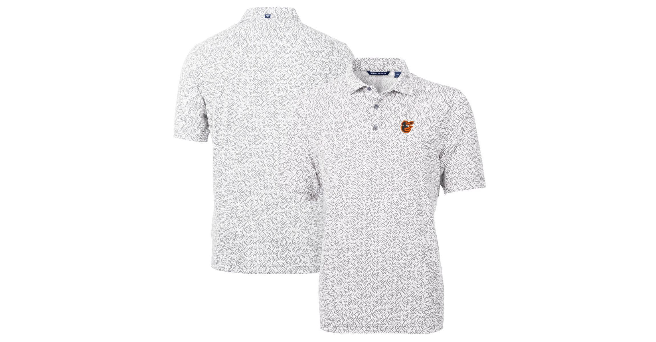 MLB Baltimore Orioles Virtue Eco Pique Botanical Print Recycled Polo