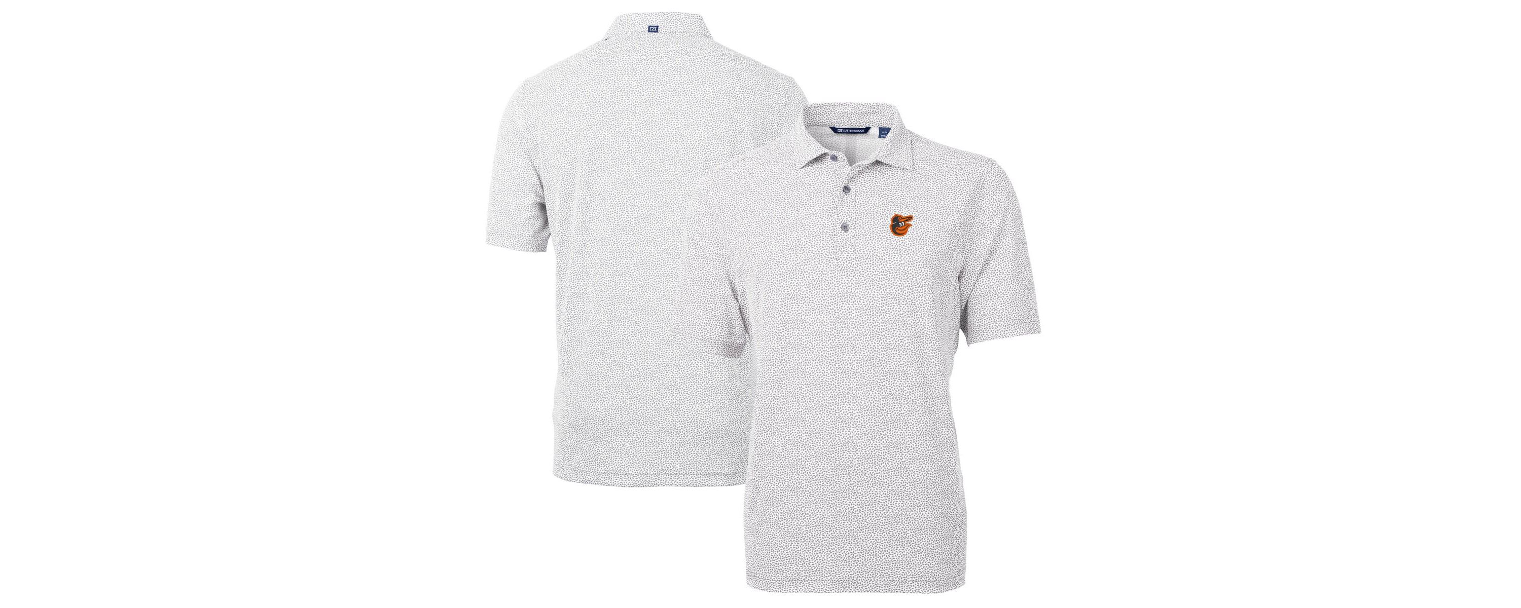 MLB Baltimore Orioles Virtue Eco Pique Botanical Print Recycled Polo