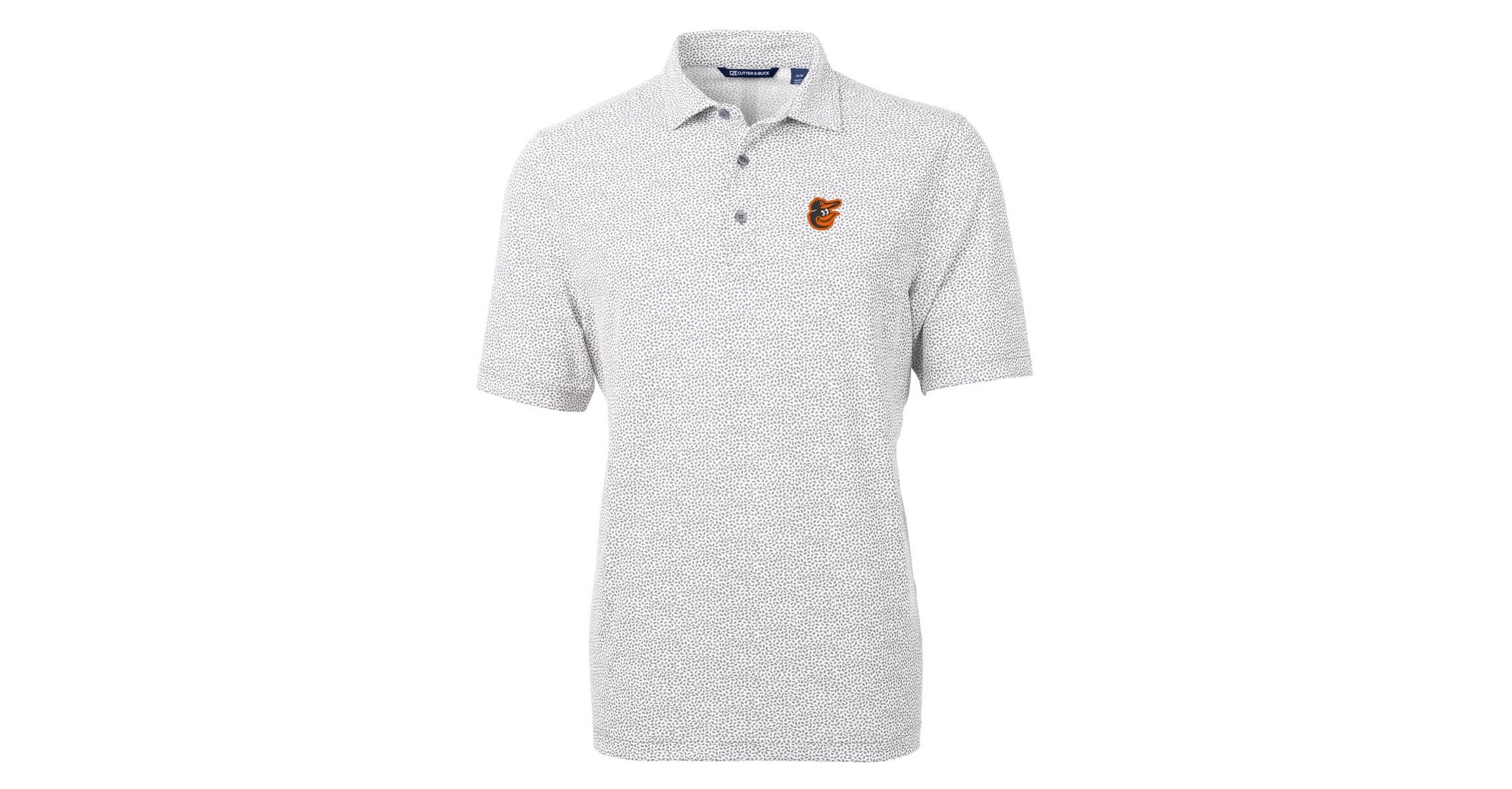 MLB Baltimore Orioles Virtue Eco Pique Botanical Print Recycled Polo