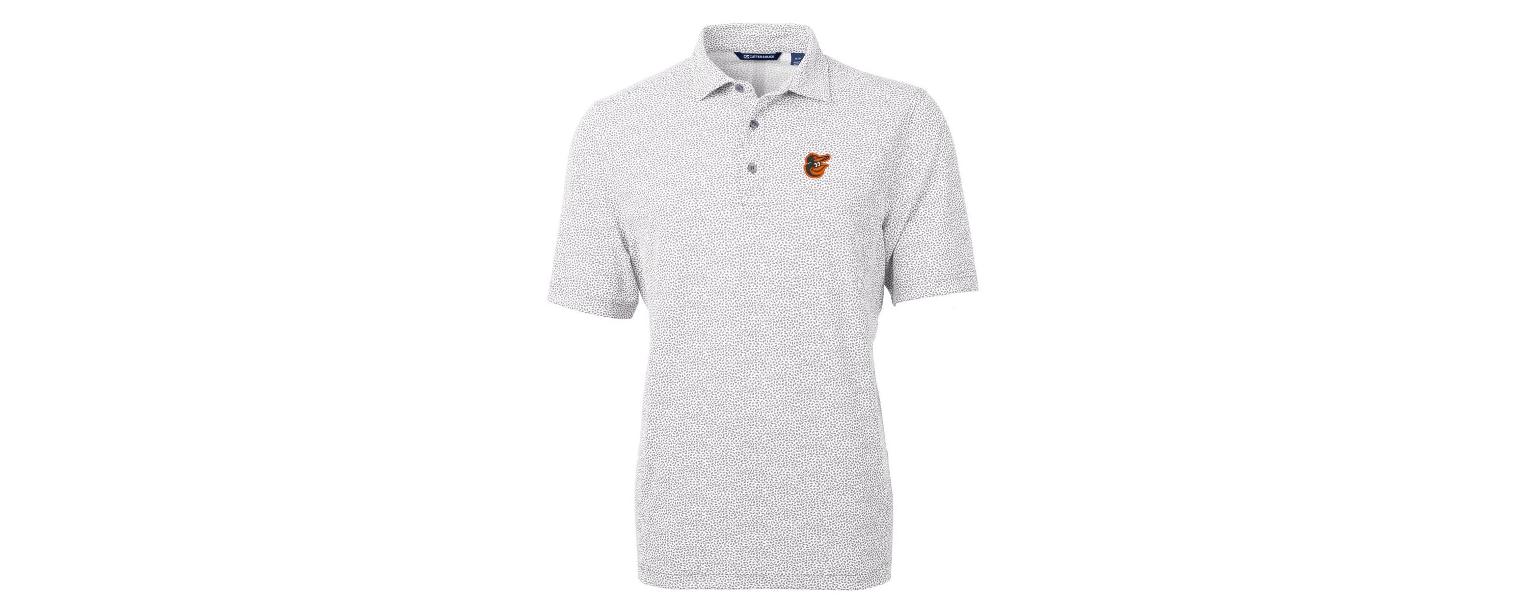 MLB Baltimore Orioles Virtue Eco Pique Botanical Print Recycled Polo