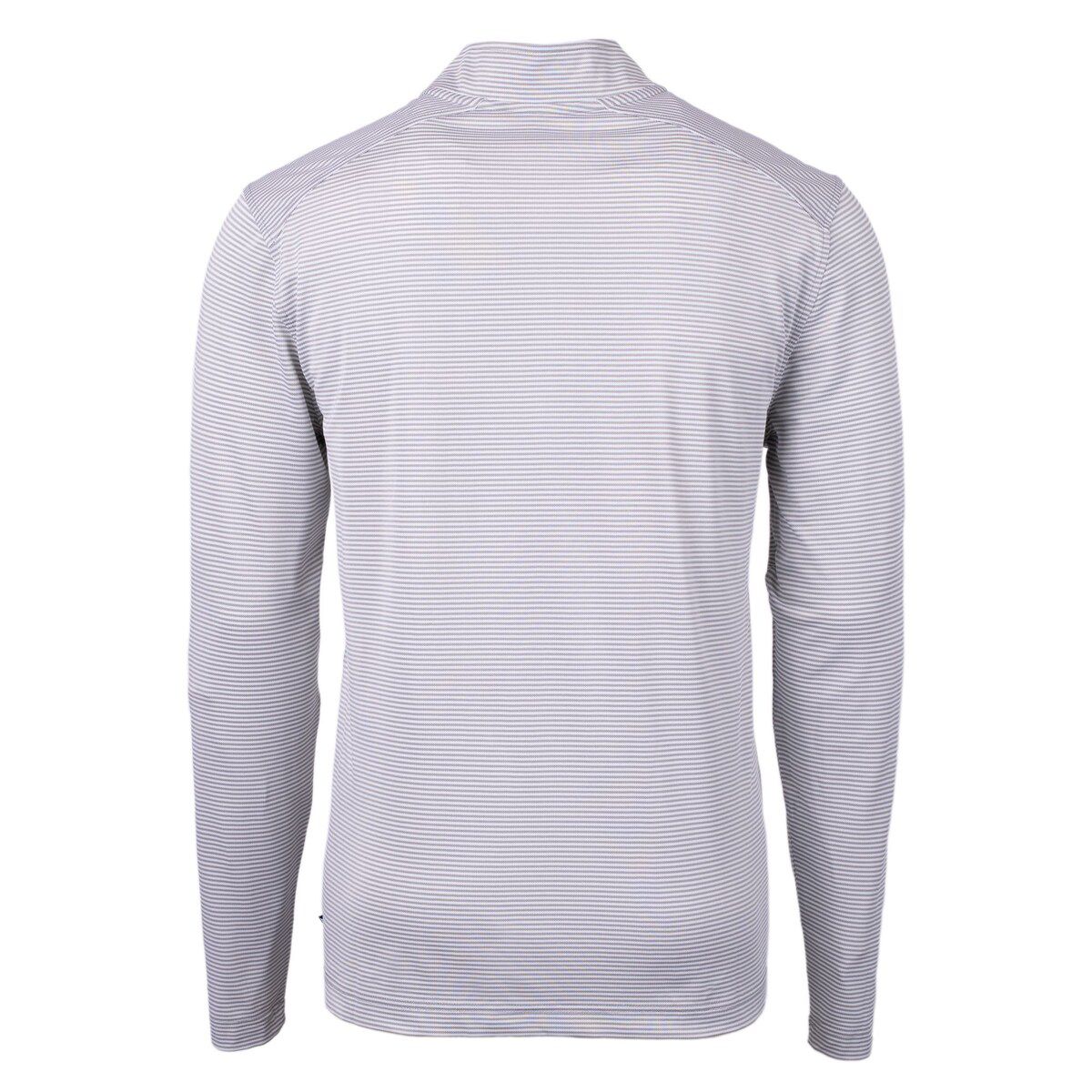 MLB Detroit Tigers Virtue Eco Pique Micro Stripe Recycled Quarter-Zip Pullover Top