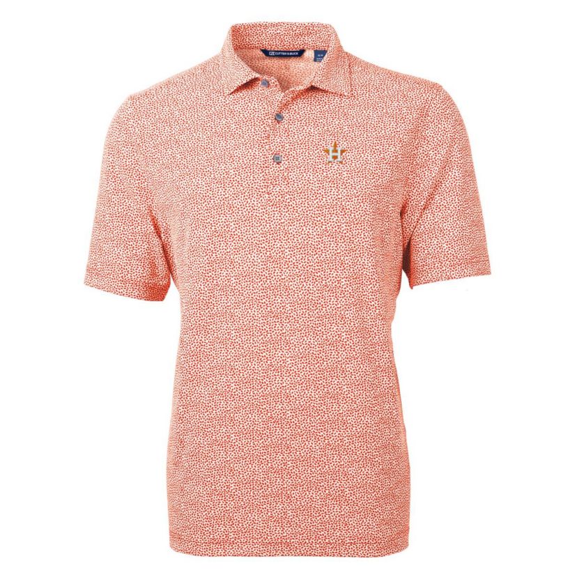 MLB Houston Astros Virtue Eco Pique Botanical Print Recycled Polo