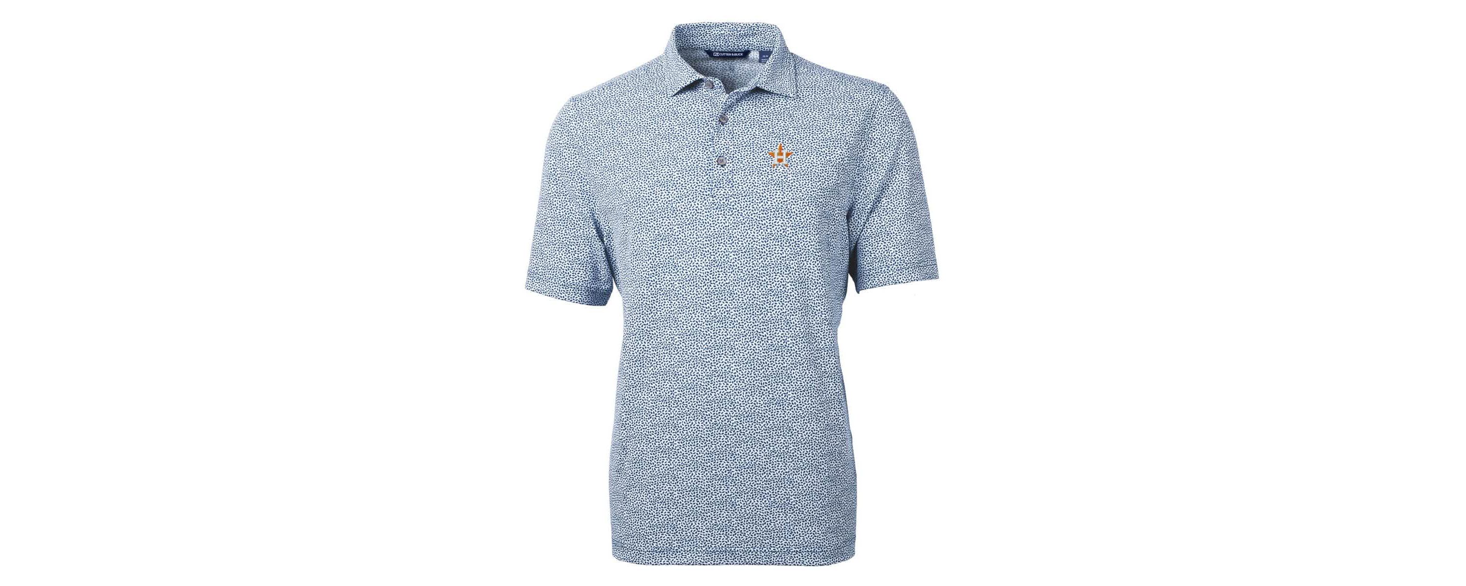 MLB Houston Astros Virtue Eco Pique Botanical Print Recycled Polo